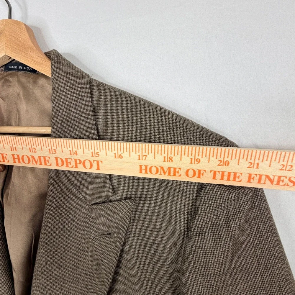 Joseph Abboud Nordstrom Men's Double Breasted Blazer Brown Made in USA